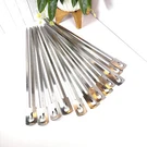 Char-broil Bbq Grilling Stainless Steel Dual Skewers, Set Of 12,. Fixed Price $20.61.