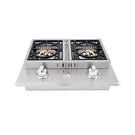 Lion Premium Grills L1634 Natural Gas Double Side Burner, 26-3/4 By 20-1/2-INCH. Fixed Price $1153.90.