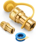 Wadeo 1/2 Inch Qdd Lp Gas Quick Connect Fittings With Male Insert Plug,. Fixed Price $30.99.