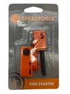 New Sparkforce Flint Fire Starter High Visibility Orange Case W/lanyard Survival. Fixed Price $6.95.