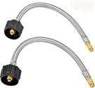 Stanbroil 2PCS 12" Rv Stainless Steel Braided Propane Pigtail Hose For 2-STAGE. Fixed Price $33.95.