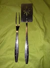 Regent Sheffield Stainless Steel Starburst 2PC:SPATULA & Meat Fork Mid-century. Fixed Price $20.00.