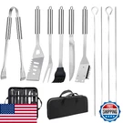 11PC Stainless Steel Bbq Grilling Accessories Set, Dad Gifts Father's Day. Fixed Price $33.84.