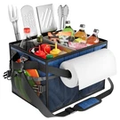 Fangsun Large Grill And Picnic Caddy With Paper Towel Holder, Bbq Organizer F.... Fixed Price $36.97.