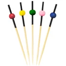 Bamboomn - Round Colorful Cocktail Appetize Ball Picks Skewers 2.75" Long. Fixed Price $28.99.