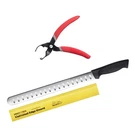 Myron Mixon Bbq Rib Skinner Pliers Ergo Chef Prodigy 12" Slicer Knife & Sleeve. Fixed Price $51.59.