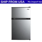 Arctic King 3.2 Cu Ft Two Door Mini Fridge With Freezer, Stainless Steel, E-star. Fixed Price $126.95.