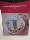 Circle Kabobs Skewers Set Of Non- 8" By Great American New In Box. Fixed Price $14.99.