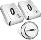3PCS Basting Cover For Griddle, Leonyo Large 13" Rectangular Cheese Silver. Fixed Price $38.05.