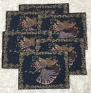 Christmas Place Mats Musical Angels Set Of 6 Usa Manual Woodworkers & Weavers. Fixed Price $19.99.