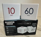 Sharper Image Digital Timer Two Piece Cubes Flip To Desired 2. Fixed Price $12.50.