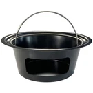 Kamaster Ash Can With Folding Handle Compatible Large, Black,for Bge. Fixed Price $74.99.