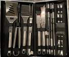 Grillart 19 Pc. Stainless Steel Barbecue Utensil Set + Aluminum Case New.. Fixed Price $23.99.