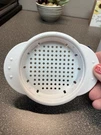 Pampered Chef White Canned Food Strainer With Handles #2495 New. Fixed Price $8.25.