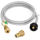 Wadeo 6 Propane Tank Extension Feet, Hose: Silver; Adapter: Gold. Fixed Price $49.81.