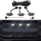 White Led Lights 3PCS Front Grille Raptor Lamps Car Accessories With Harness And. Fixed Price $31.44.