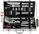 Grilljoy 24PCS Bbq Tools Set With Meat Thermometer And Injector Extra .... Fixed Price $65.98.