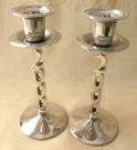 Metal Candle Holders "millennium 2000" Godinger Silver Art Ltd. Fixed Price $74.99.