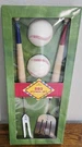 Hallmark Baseball Bbq Grill Utensil Set With Salt Pepper Shakers Nib. Fixed Price $14.21.