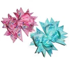 Puppy Bows Pink Blue Floral Spring 5" Big Bowknot Bands. Fixed Price $7.49.