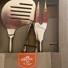 Stainless Steel Barbecue Tool Set 3 Pieces Berkshire Nib. Fixed Price $24.95.