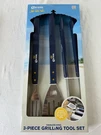 Corona 3 Piece Grilling Tool Set Tongs Fork Spatula Stainless Steel Wood Handles. Fixed Price $14.95.