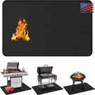 Protebox 75X40 Inch Under Grill Mat Double-sided Fireproof Black Fiberglass. Fixed Price $50.99.