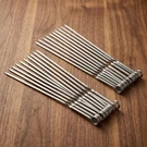 Stainless Steel Bbq Skewers 304 Flat Grill Sticks For Outdoor Cooking 24 Pack. Fixed Price $8.56.