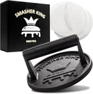 Smasher King - Premium Cast Iron Burger Press Incl. 25 Pcs Of Patty Paper. Fixed Price $21.10.