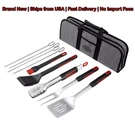 Expert Bbq Tools Set 10 Piece Stainless Steel Grilling Kit Case New. Fixed Price $24.97.
