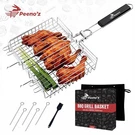 Portable Basket Bbq Grilling With Removable Handle Stainless Steel. Fixed Price $14.99.