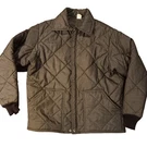 Vintage Large Quilted Insulated Jacket Zipper Snap Closure Ribbed Cuffs Usa 90'S. Fixed Price $50.00.