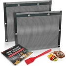 Oleex Non-stick Large Bbq Grilling Bags + Basting Brush Reusable Ptfe Black. Fixed Price $16.99.
