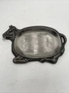 Cast Iron Skillets Pans Steak Fajita Sizzler Warmer Bull Cow Cattle Nose Ring. Fixed Price $26.95.