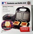 Pangea Brands Chicago White Sox Logo Sandwich Waffle Grill Official Mlb. Fixed Price $27.99.