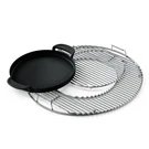 Weber 8833 Gourmet System For 22.5" Charcoal Kettle Grill Griddle & Grate Oem. Fixed Price $110.00.