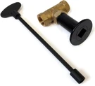 Gas Fire Pit Key Valve Kit - 1/2" Npt Flat Black. Fixed Price $42.73.