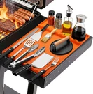 Silicone Grill Mat For Blackstone - Bbq Griddle Tools Side With Drip Pad,. Fixed Price $15.85.