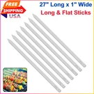 Goutime Kabob Skewers, 27 In, 1 Wide Stainless Steel Flat Bbq Barbecue Kebab. Fixed Price $49.39.