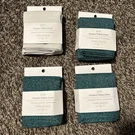 Threshold 18"X18" Outdoor Square Decorative Pillow Cover-lot Of 3 Teal & Ivory. Fixed Price $21.00.
