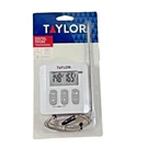 Taylor Digital Probe Cooking Thermometer Flip Stand Timer Heat Resistant 1574-21. Fixed Price $18.99.