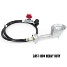 Gasone 3" Cast Iron Propane Burner Head W/ 0-20 Psi Adjustable Regulator Hose. Fixed Price $29.95.