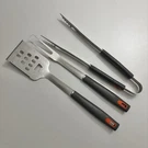 Makimy 3 Piece Stainless Steel Non-slip Bbq Grill Tool Set Tongs, Fork, Spatula. Fixed Price $24.00.