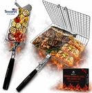 's Bbq Grill Basket Set For Meat Fish Vegetables Stainless Steel 304 Barbecue. Fixed Price $52.71.