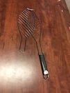 New Kenmore 5X21 Barbecue Fish Grill Basket Folding Tool With Wooden Handle. Fixed Price $16.99.