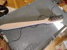 Carlisle Wood Handle Scraper W/carbon Steel Bristles Tan 20" 4557100. Fixed Price $14.99.
