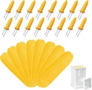 16 Pack Corn Cob Holders And Butter Spreader, Yellow, White. Fixed Price $28.04.