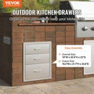 Vevor 18X23 Inch Outdoor Kitchen Stainless Steel Triple Access Bbq Drawers With. Fixed Price $281.90.