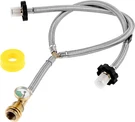 Dual Propane Tank Connection Kit - Two Way Pol & Qcc Splitter Hose, Braided St. Fixed Price $41.12.