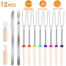 12PCS Telescoping Bbq Roasting Sticks Smores Skewers Hot Dog Marshmallow Fork. Fixed Price $15.39.